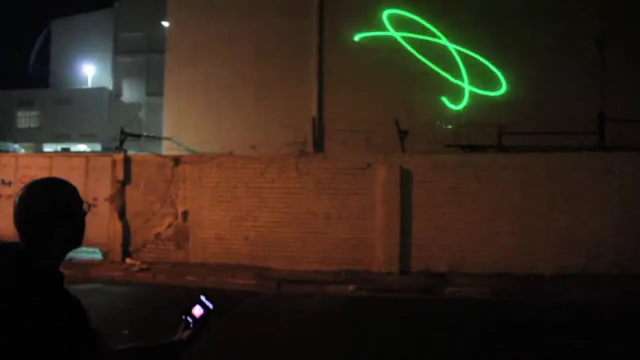 ActionLaser — Interactive light drawing